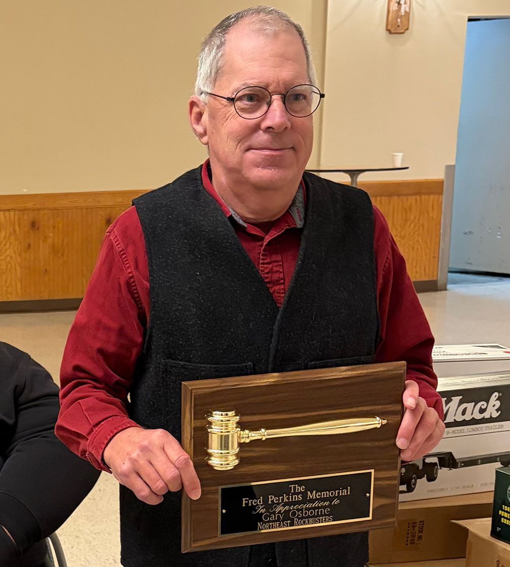 Rockbusters Treasurer Gary Osborne